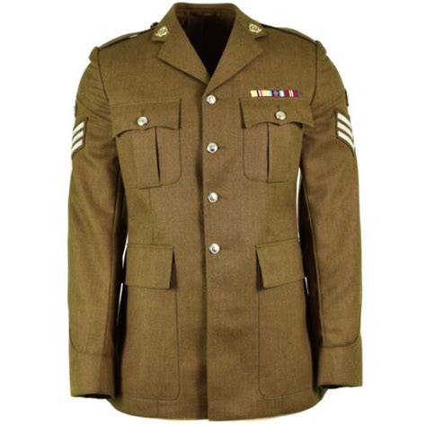 Genuine British Army Uniform Olive Khaki Formal Jacket Od Military