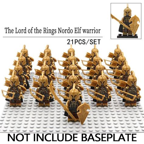 21pcs Archer Nordo Elf Warrior The Lord Of The Rings Lego Toys Minifigure