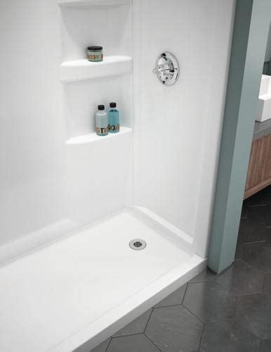 This round part is made just for your delta faucet and is included with the faucet. Delta® Hycroft™ 60" x 32" White Shower Wall Surround at ...