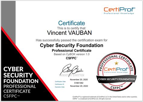 Cyber Security Certificate Template
