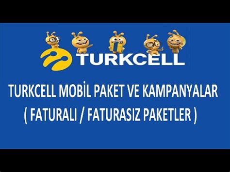 Turkcell Faturasız Paketler ve Tarifeler Güncel Liste 2023 Rehber Konu