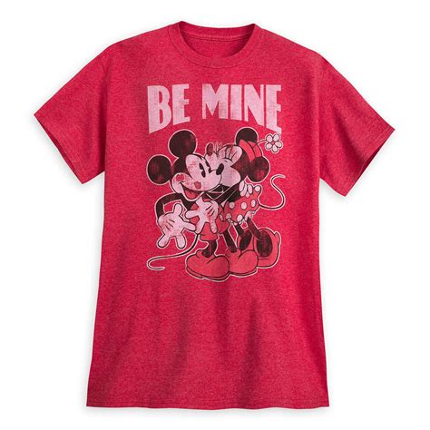 Disney Adult Shirt Mickey And Minnie Mouse Be Mine