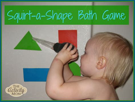 The Activity Mom Squirt A Shape Bath Game The Activity Mom