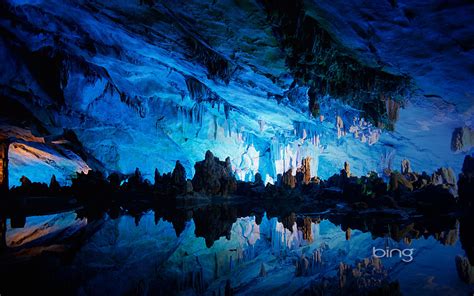 Reed Flute Cave Hd Wallpaper Background Image
