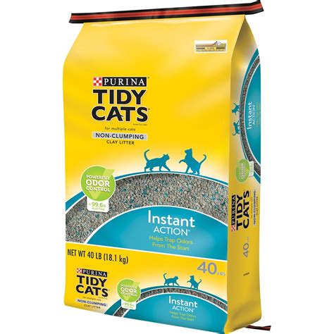 Tidy Cats Non Clumping Cat Litter Instant Action For Multiple Cats 40