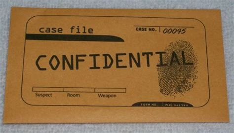 confidential envelope clue  dunnit pinterest