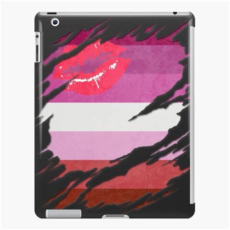 Lipstick Lesbian Pride Flag Ripped Reveal Ipad Case And Skin For Sale
