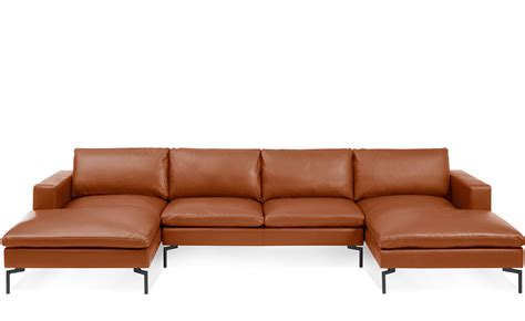 New Standard U Shaped Leather Sectional Sofa By Blu Dot Hive