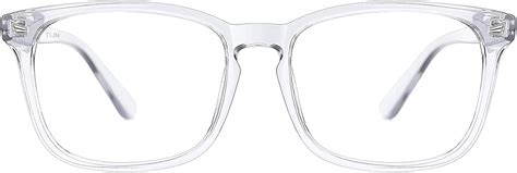 Tijn Blue Light Blocking Glasses For Women Men Clear Frame Square Nerd Eyeglasses