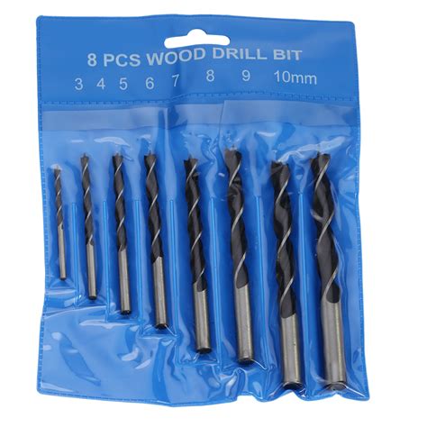 8pcsset 3 10mm Brad Point Wood Drill Bit High Carbon Steel Wood Drill