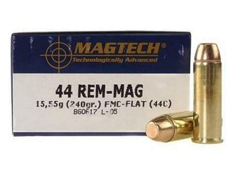 Magtech 44 Remington Magnum 240 Grains Fmj Flat Par 50 Armurerie Douillet