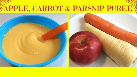 How To Make Homemade Apple Carrot Parsnip Puree Baby Food