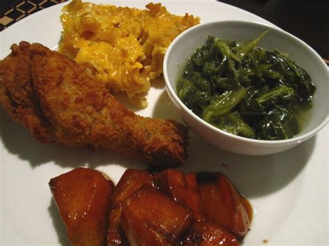 A Soul Food Sunday Fried Chicken Candied Yams Smoky Mac N Cheese