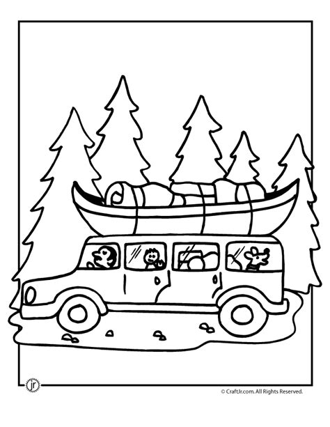 Free Camping Coloring Pages - Coloring Home
