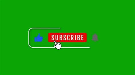 Green Screen Background Youtube Subscribe Button 4k Resolution 33200427
