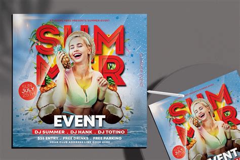 Free Summer Party Psd Flyer Template Vol5 Stockpsd