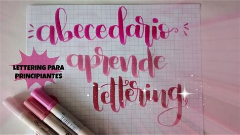 ABECEDARIO LETTERING - LETTERING PARA PRINCIPIANTES - YouTube