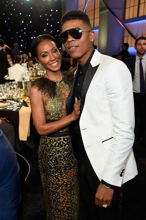Jada Pinkett Smith And Bryshere Y Gray Pose During The 2017 Nba Awards