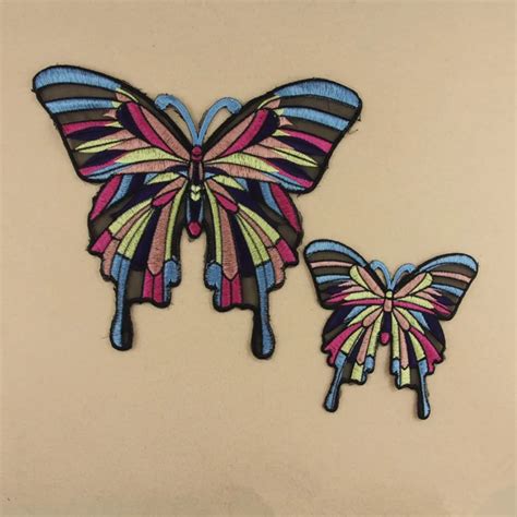 Butterfly Patches For Clothing Iron Embroidered Patch Applique Iron On