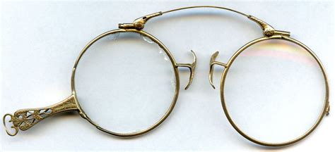 Vintage 10k Gold Shell Lorgnette Reading Glasses Folding Etsy Silver Cat Pendant 10k Gold