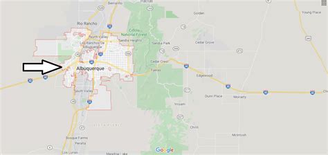 Albuquerque Map And Map Of Albuquerque Albuquerque On Map Where Is Map