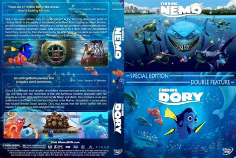 CoverCity DVD Covers Labels Finding Nemo Finding Dory Double