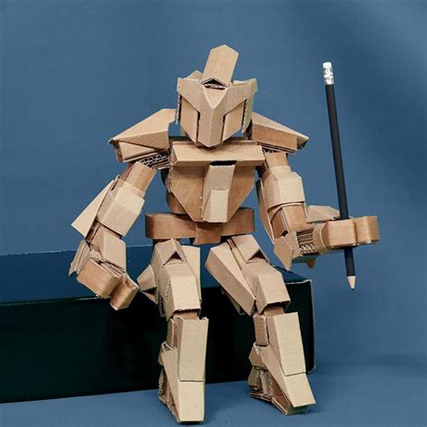 My Craft Cardboard Robot Cardboard Art Homemade Robot