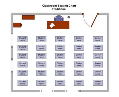 11 Classroom Seating Plan Template Word