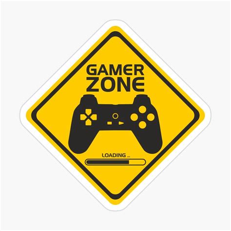 Gamer Zone Design Sticker By Artekbal Gamer Stickers Signs