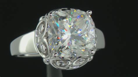 Platineve Moissanite Fire Ring Mos507