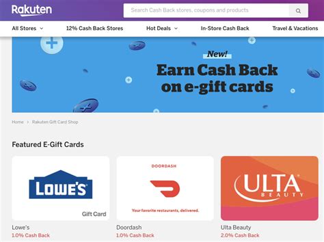 Cash back is not available on gift cards, new consoles & accessories, new hardware, digital currency, digital downloaded content, subscriptions and points cards. Rakuten 开始出售一手 Gift Card，有 1%-3% 返现 - 美国信用卡101