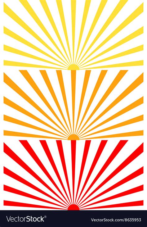 Sun Sunburst Pattern Royalty Free Vector Image