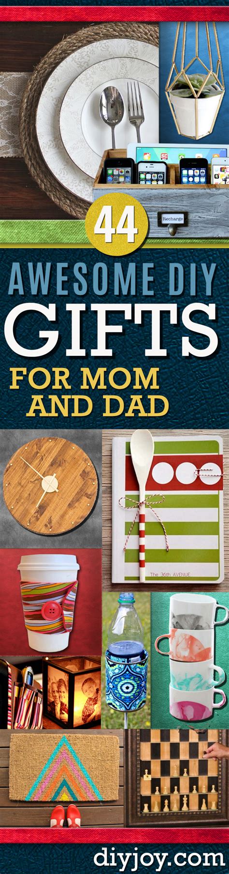 They seem to have everything and want nothing. Awesome DIY Gift Ideas Mom and Dad Will Love