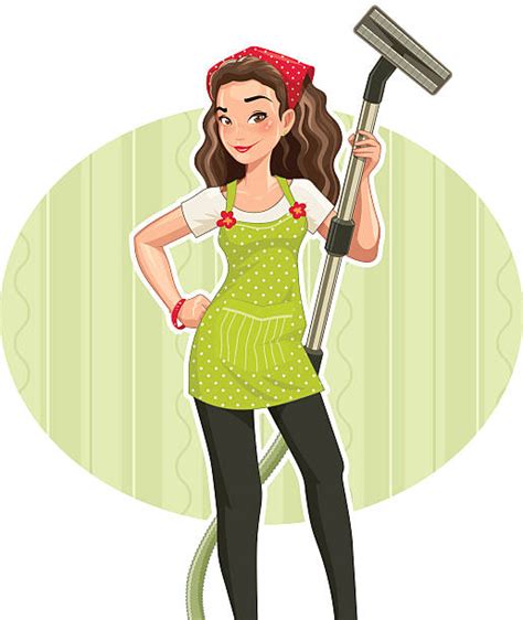 picture of cleaning lady cartoon