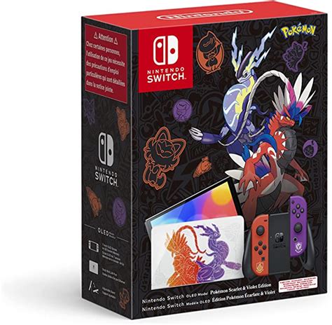 Console Nintendo Switch Modèle Oled Pokemon Ecarlate Et Violet Amazon