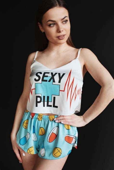 Sleepwear Sexy Pill Pajama For Girl Women Teen Good Silk Best Etsy