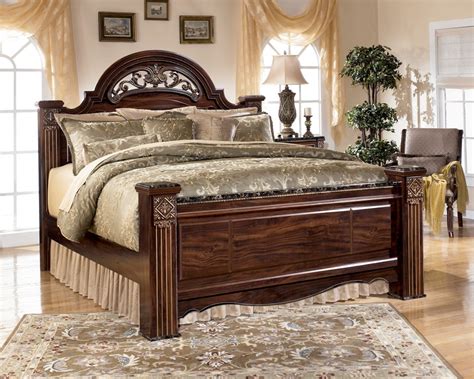 Coleman furniture is proud to present our diverse selection of reputable furniture manufacturers offering you a wide variety of styles for the entire home and office environment. Gabriela Poster Bedroom Set from Ashley (B347) | Coleman ...