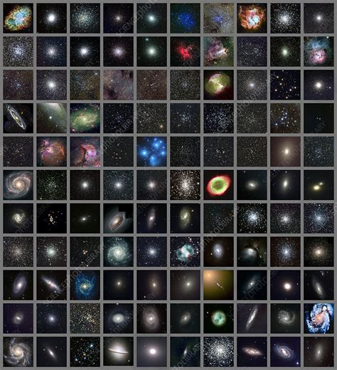 Messier Objects Full Set Stock Image R9800197 Science Photo Library
