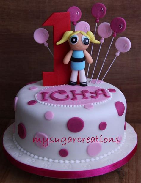 All the hearts have different colors to make it look fantastic. My Sugar Creations (001943746-M): Powerpuff Girl Birthday Cake