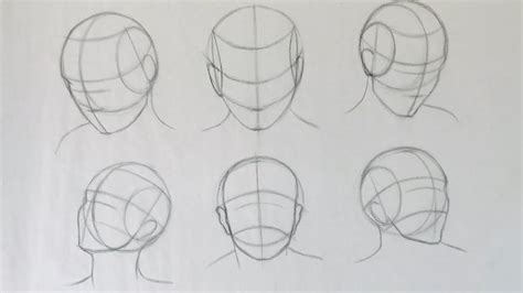 How To Draw Head In Different Angles Using Loomis Method 3 YouTube