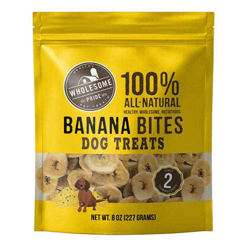 Wholesome Pride Banana Bites Dog Treats 8 Oz Petco