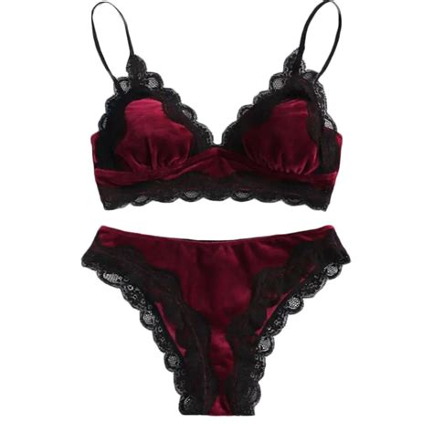 Lingerie Sexy Bra Set Bras 2019 Women Brief Sets Women Sexy Lace Velvet