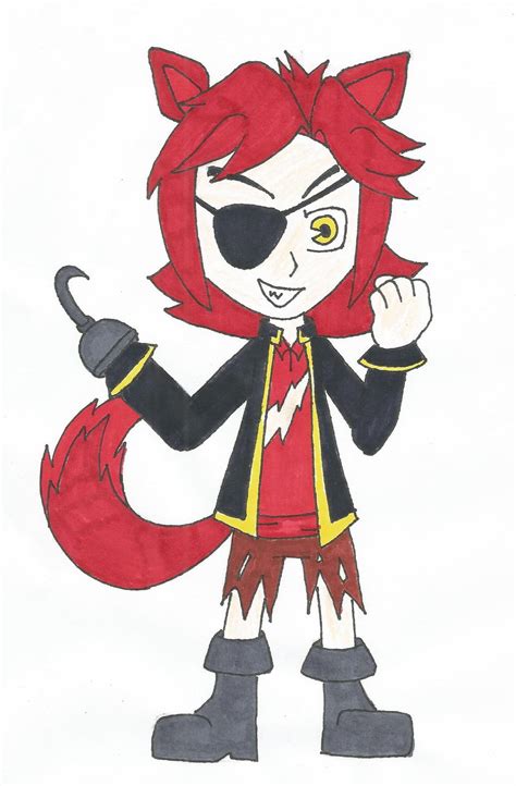 Fnaf 1 Human Foxy The Pirate By Hideinbedroom On Deviantart
