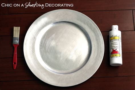 Chic On A Shoestring Decorating Handprint Christmas Plate