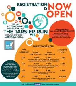 The 5k fun run and the 10k run. Bohol International Marathon 2019 " The Tarsier Run" 5/10 ...