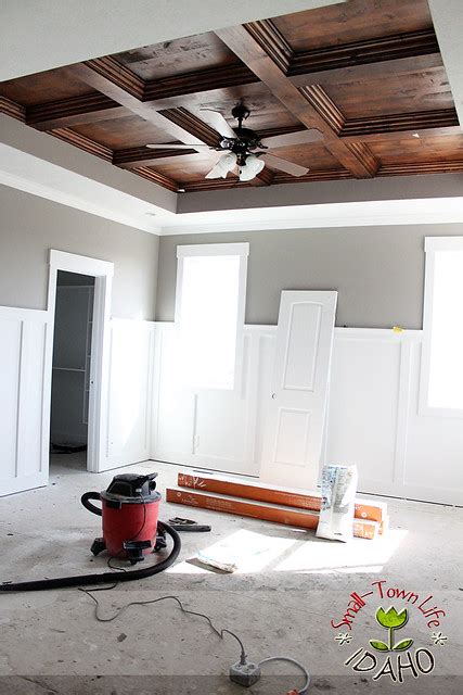 Ceiling decoration ideas (diy ideas to add interest to your we've all heard it said — the ceiling is the fifth wall of the room. Remodelaholic | DIY Master Bedroom Wood Coffered Ceiling