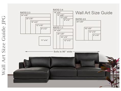 Wall Art Size Guide Wall Size Comparison Chart Print Size Etsy Australia