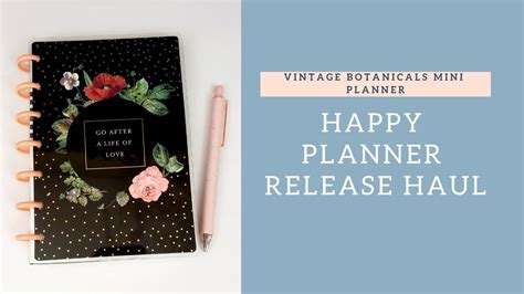 Happy Planner Vintage Botanicals Mini Flip Through Youtube