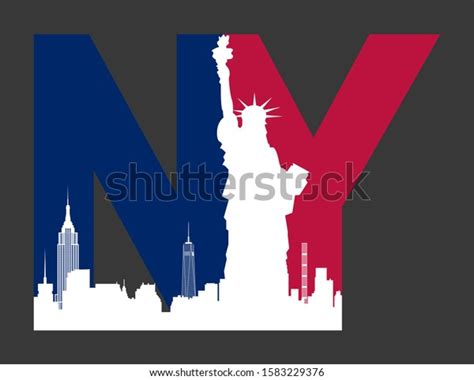 Ny New York Logo Vector Logotype Stock Vector Royalty Free 1583229376