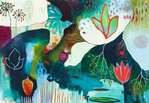 Flora Bowley Flora Bowley Colorful Abstract Art Intuitive Painting